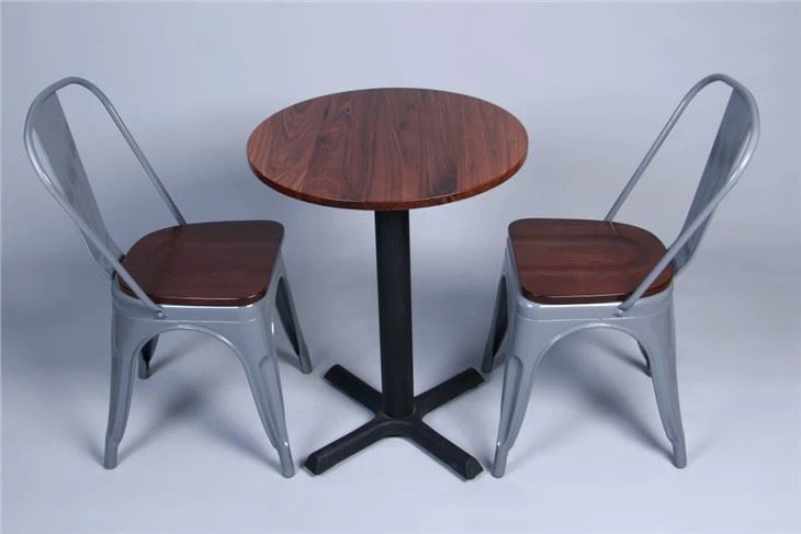 ब्लैक वॉलनट वुडन एज ​​चिपके कॉफी टेबल